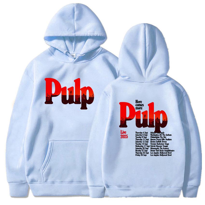 You Deserve More Tour 2025 Hoodies Pulp Band Graphic Printing Sweatshirts Long Sleeve Men Women Pullovers Grunge Fashion Hoodie