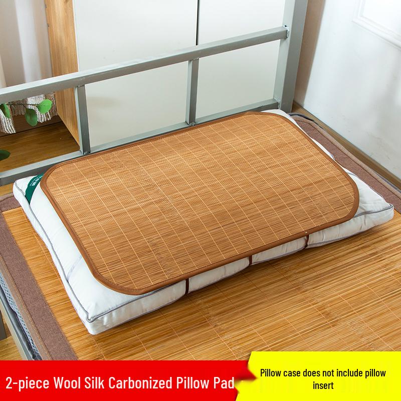 Large Bamboo Rattan Ice Silk Pillow Slices - Cool Pillow Mat Pair with Free Shipping
