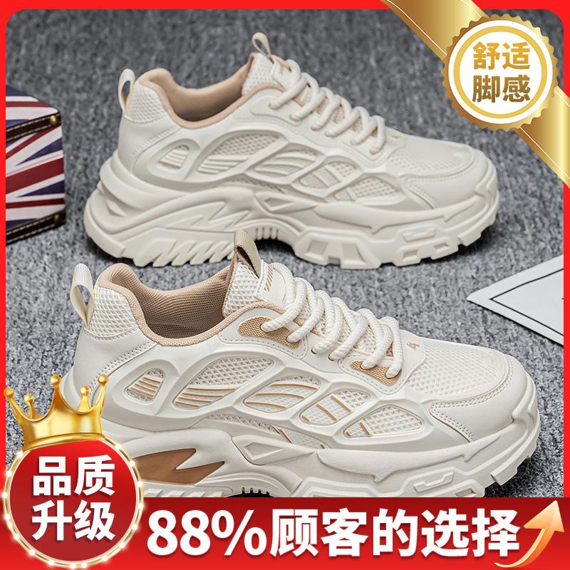 Schuhe Frühling neue Studenten Netz atmungsaktive Sport Freizeitschuhe Plateau Papa Schuhe