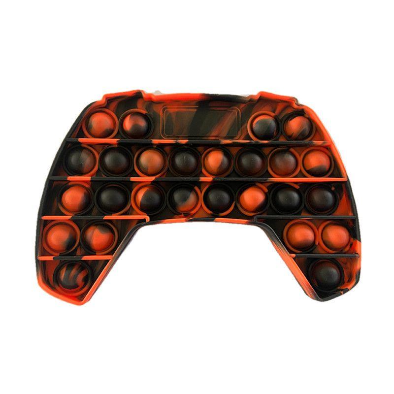Vibrant Tie-dye Game Controller Push Bubble Sensory Fidget Toy For Stress Relief