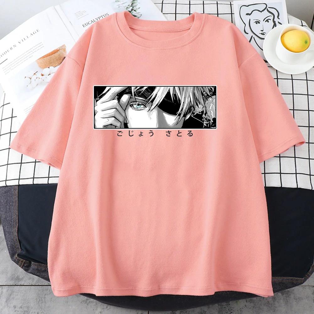 Nové letní anime tričko Gojo Satoru s potiskem Streetwear Unisex módní tričko