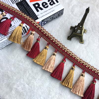1/2/3 Meter European Style Curtain Tassel Lace Trims Fabric Diy Sewing Accessories Fringe Sofa Upholstery Decor Material Craft