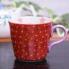 Stylish Kutani Ware Mug with Vermilion Small Perfect for 60th 77th or As a Gift Flowers, Pink, Birthdays, Birthdays,
