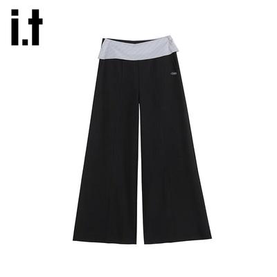 Izzue It Women's High-Waist Loose Straight-Leg Casual Pants