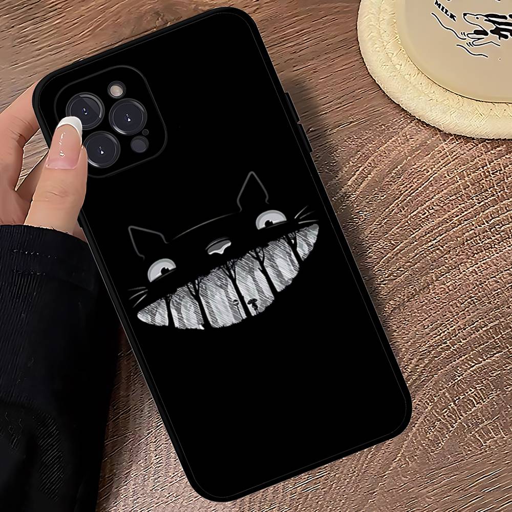 Cartoon Clear Case For-T-T-TotoroS Phone Case For Iphone 17 16 15 16e 14 13 12 11 Pro Max Plus Case Cover Coque