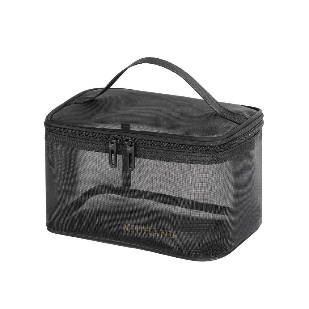 Double Layer Large Capacity Korean Storage Bag Toiletry Bag Zipper Makeup Bag Women Cosmetic Bag