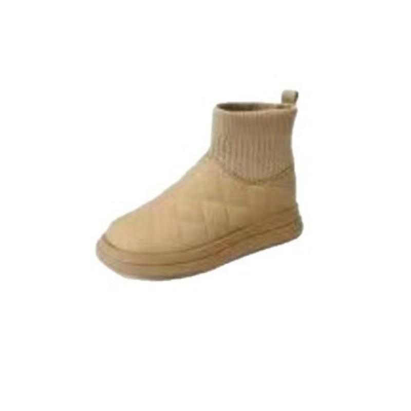 Snow boots women's new fashionable thick-soled autumn and winter piled and thickened outer wear non-slip and warm