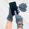 1 Pair Autumn Winter Women Gloves Thermal Screen Warm Motorcycle Riding Biking Hiking Fishing Skating Cycling Mittens