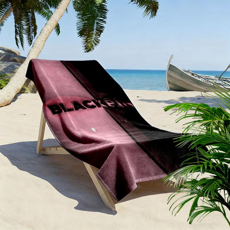 blackpink Print Beach Towel, Large Soft Quick Dry Towel for Beach Camping Swimming