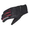 KOMINE Motorcycle Protective Rain Size Protective Gloves, Black/Red, L, GK-245 12979, Waterproof,
