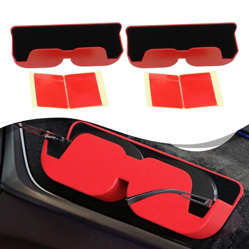 2pcs Sticky Car Glasses Box Storage Bracket Car Interior Suitable For All Vehicles Car Accessories