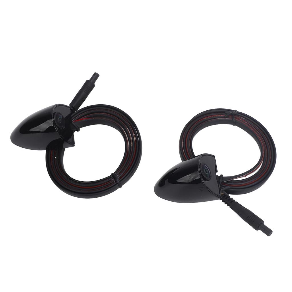 1 Pair Car Side View Camera AHD 1280 X 720 720P Wide Angle Waterproof Side View Reverse Back Up Camera for Vehicle