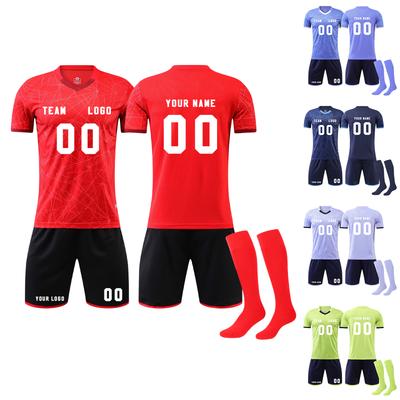 DIY Custom Adult And Children Three-piece Football Uniforms