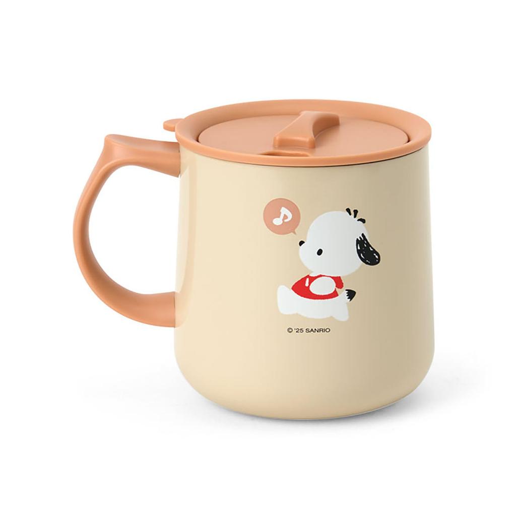 Sanrio Pochacco Stainless Steel Mug with Stainless Steel Copper with Acrylic Resin Lid and Gasket and Silicone Insulates Hot and Cold Product 297127