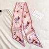 New Style Stylish Thin Narrow Strip Streamer Women's Rose Scarf Summer Sun Protection Scarf Japanese Hairband Scarf