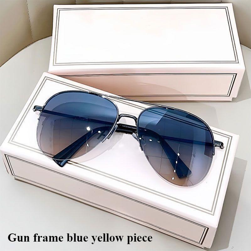 

Солнцезащитные очки-авиаторы мужские для вождения и рыбалки, специальные очки с фотохромным эффектом, новинка 2024 года, с градиентным переходом, солнцезащитные очки для вождения с большой оправой