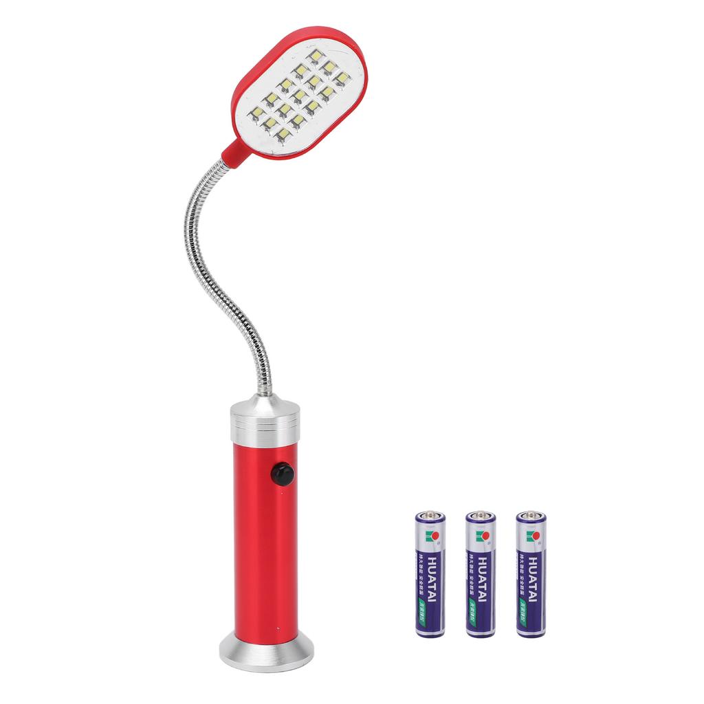 Magnetic Work Light Soft Hose High Brightness LED Magnetic Lamp for Outdoor Work Night Fishing Red