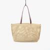 Handwoven PP Straw Full Grain Leather Tote Bag Womens Shoulder Beach Vacation Casual Use