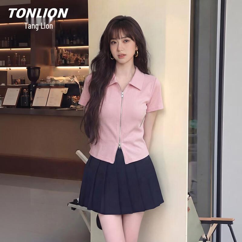 TonLion Women s Short Sleeve Polo T-shirt XL