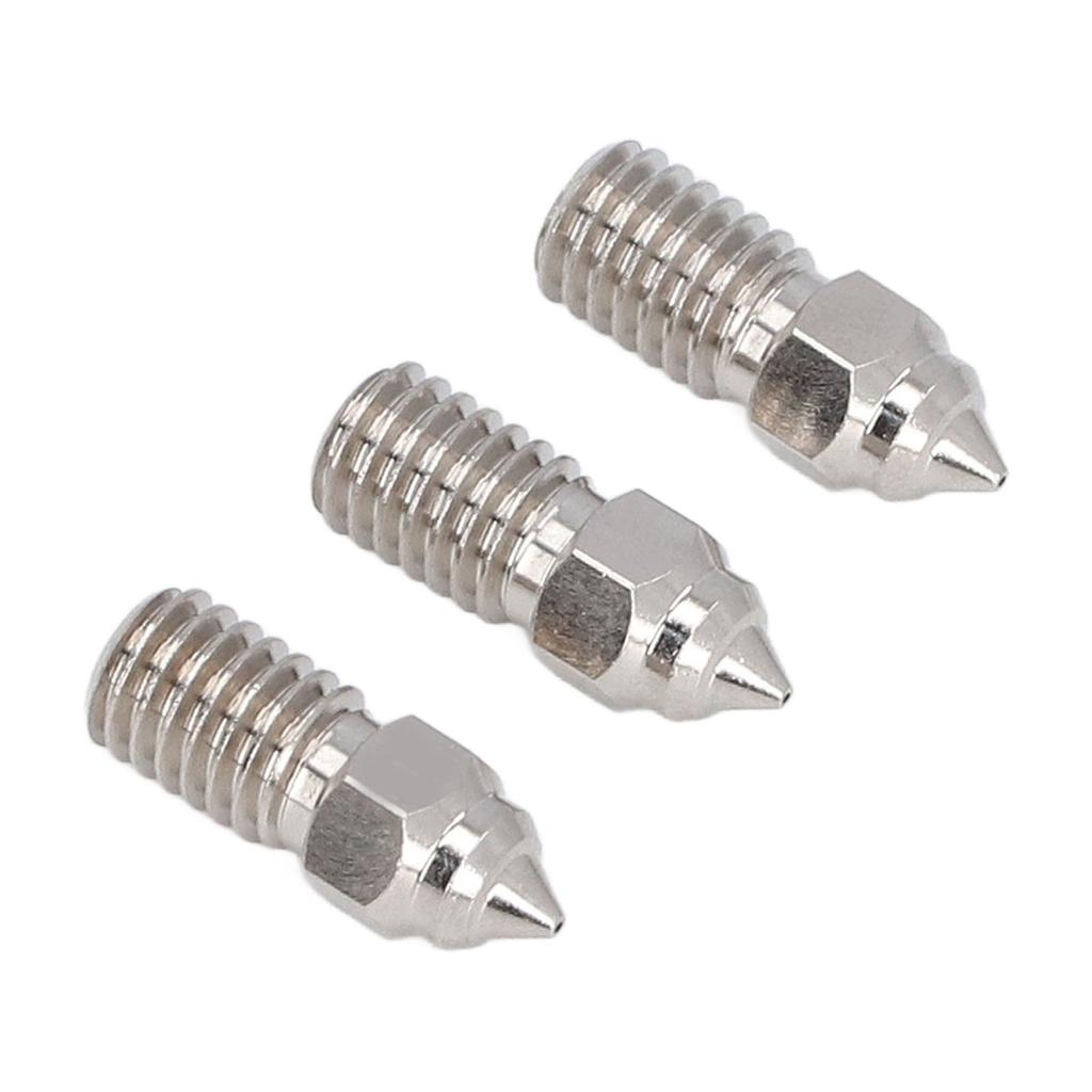 3Pcs 3D Printer Nozzles M6 Copper Plated CHT High Speed Nozzle Replacement Set for Ender 3 V3 SE End