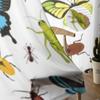 Insekter Färgad Gräshoppa Geting Fjäril Burspråksfönster Skärmgardiner Voile Organza Draperi Skir Tyll för Vardagsrum Sovrum