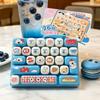 Keyboard Clicker Fidget Toy 26 Button Keychain Portable Anti Stress Decompression Gadget For Desk Travel Party Favor Daily Use