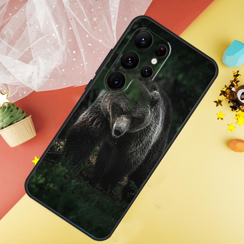 Grizzly Bear Case For Samsung Galaxy S24 S23 S22 Ultra S21 S20 FE Note 20 Note 10 S8 S9 S10 Plus Cover