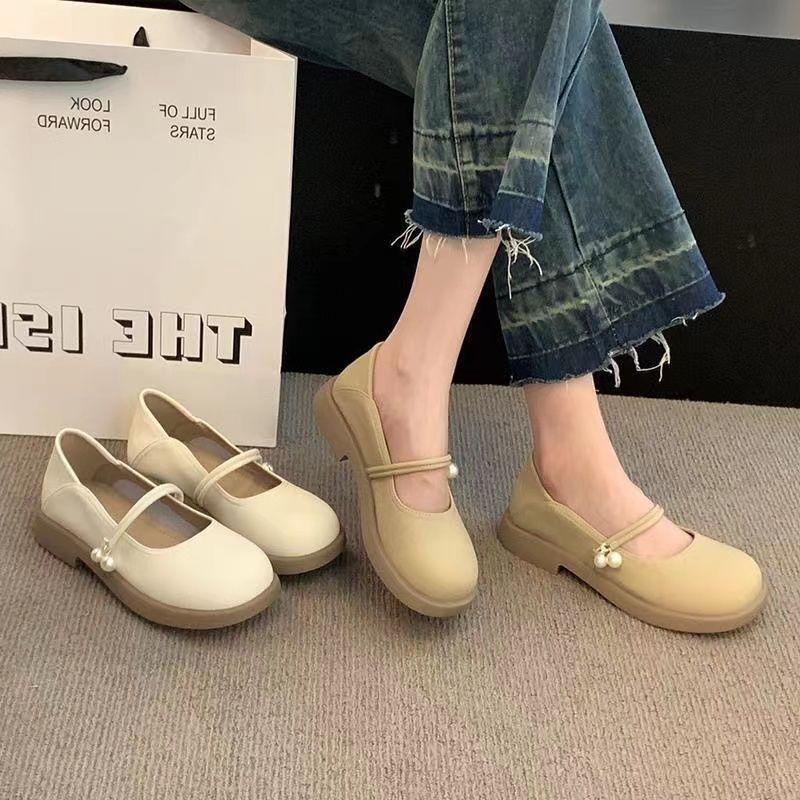 Mary Jane shoes women's flat shoes summer 2025 new two-wear skirt gentle small leather shoes