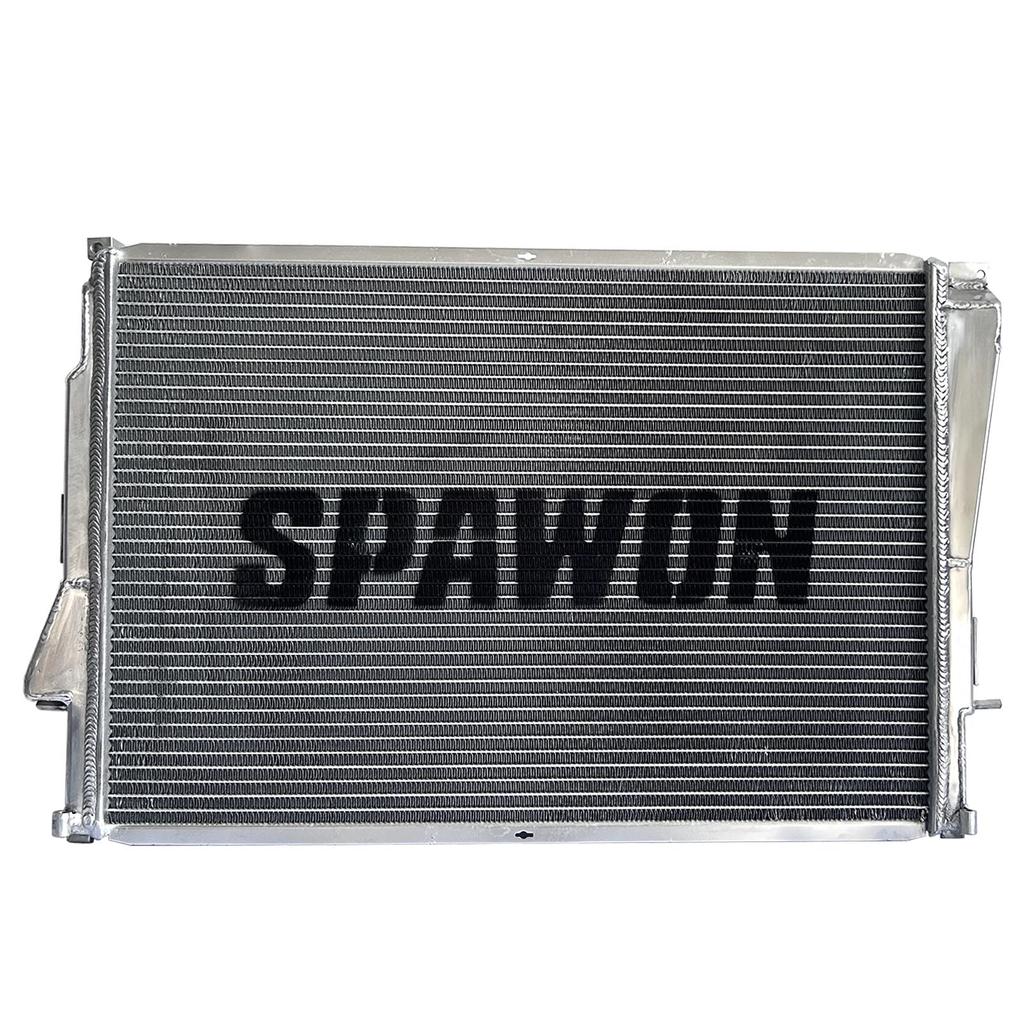 3 Rows SPAWON Full Aluminum Car Radiator For 2001-2006 BMW M3 E46 Coupe 3.2L L6 Manual MT 2627 OEM 17102228941