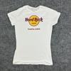 Hard Rock Cafe T-shirt Dames Medium Wit Punta Cana Logo Grafisch Casual