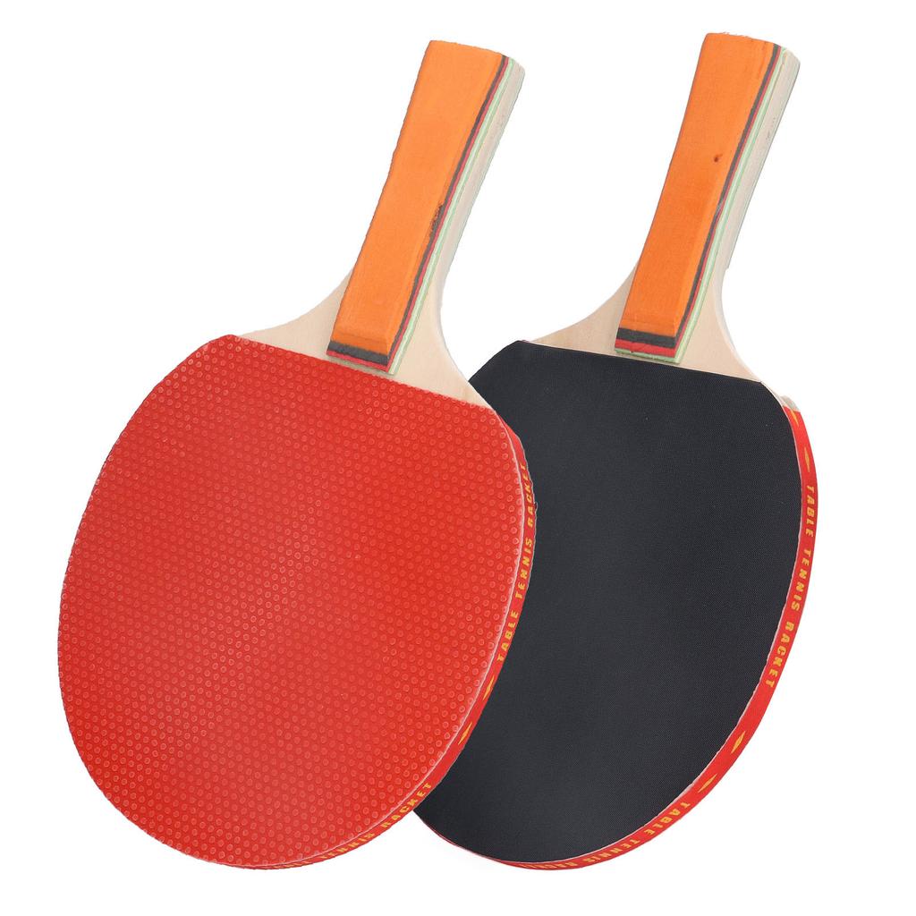 Ping Pong Paddle Handshake Set Table Tennis Paddle Kit Pack of 2 Rackets 3 Table Tennis Balls