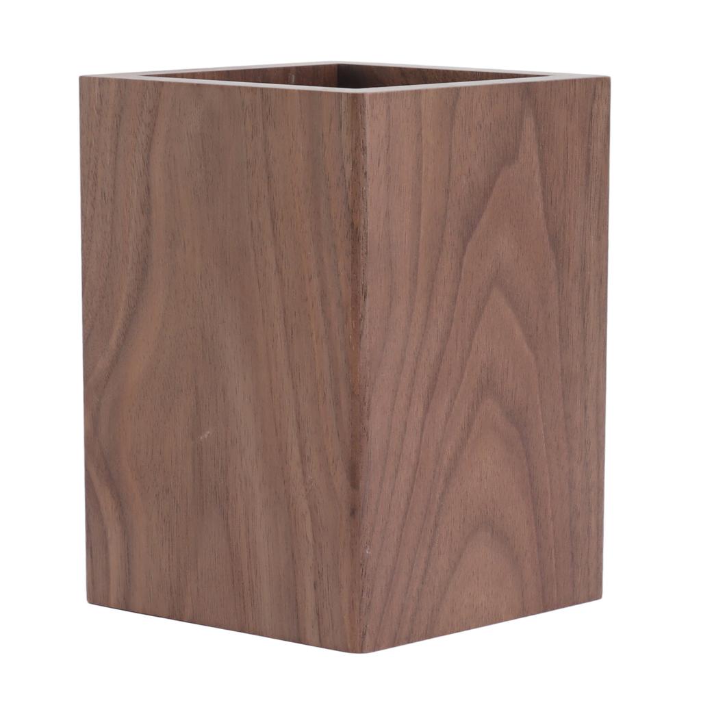 Cooking Utensil Container Smoothing Stable Large Capacity Simple Wooden Pen Holder for Kitchen Family