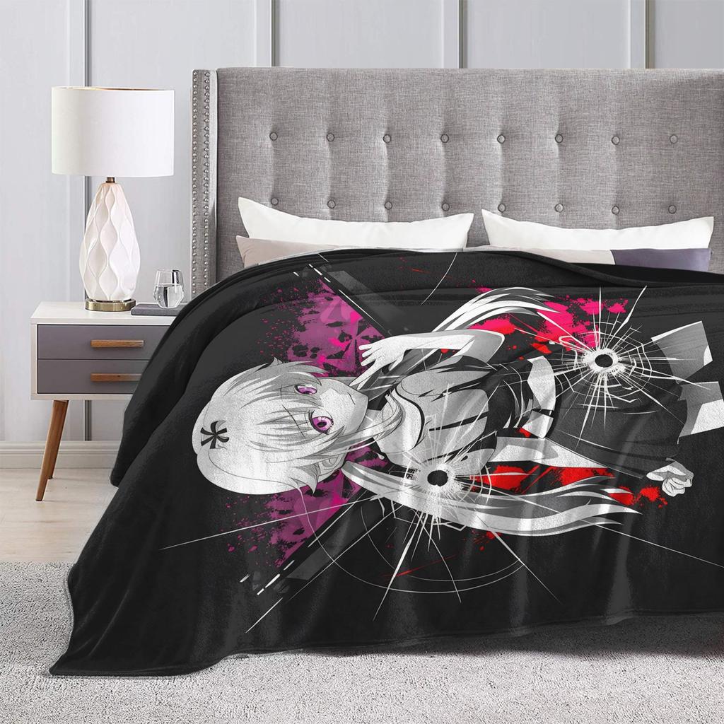 Mirai Nikki Gasai Yuno Super Soft Blankets Plush Throw Blanket Street Trend Couch Chair Flannel Bedspread Sofa Bed Cover