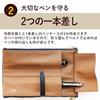 CCOMPANY LIMITED Lupo 2 Second Genuine Italian Leather Pencil Case (Sky Blue)