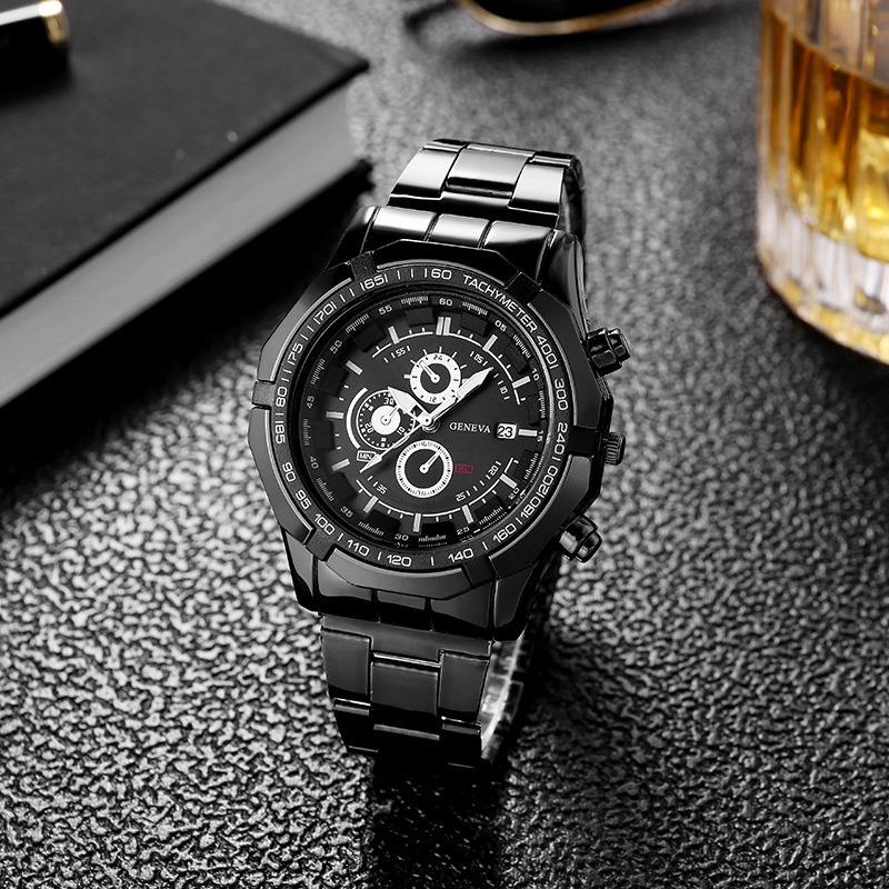 Top Men Watch Sports Gold Calendar Quartz Watches Casual Business Stainless Steel Wrist Watch Men Clock Gift Reloj Hombre