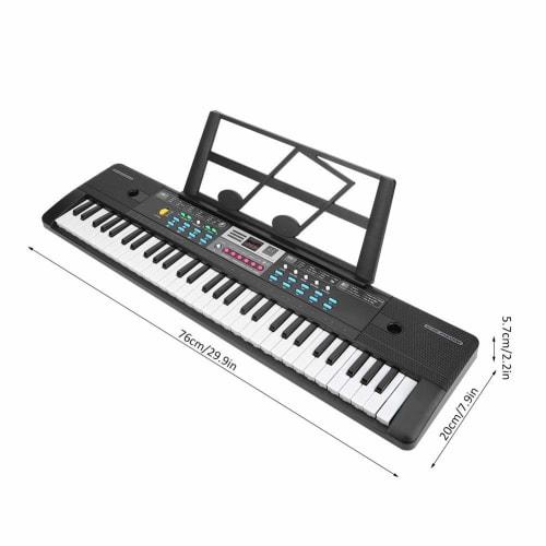 Hopcd Digital Piano, Beginner-Friendly, 61 Keys, Compact, Lightweight, Small, Educational Instrument, Piano Keyboard, Electronic Keyboard, Long-Lastin