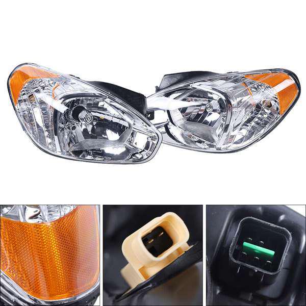 921011E011: Compatible with 06-11 Hyundai Accent Left Front Headlight Assembly 92101-1E011