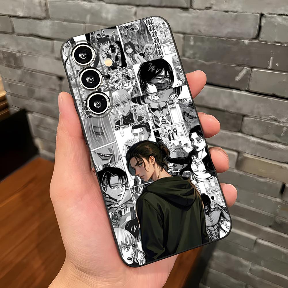 A-Attack On Titan Anime Phone Case For Samsung S26 S25 Plus S20 S20 Plus S22 Ultra S23 FE S21 Plus S21 Ultra Soft Cover