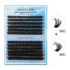 60D80D Color Single-Cluster False Eyelash Set Diy Segmented Natural Thick D-Curve Eyelashes