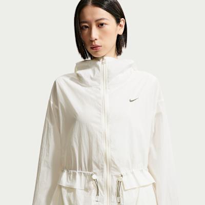 Nike Sportswear Sun Protection Clothing Women s Sail White Hooded Non M