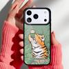 Cartoon Fat Tiger Phone Case for iPhone 17 16 15 14 13 Pro Max Back Cover for 12 11 Pro Coque