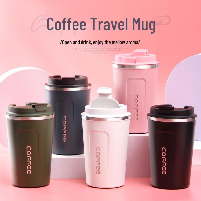 Stainless Steel Insulated Travel Mug - Portable Minimalist Design, Perfect Gift for Students