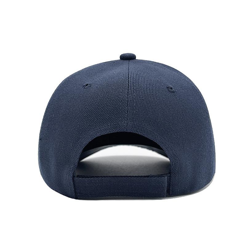 Solid color hardtop baseball cap acrylic hat hot selling versatile cap sun hat printing