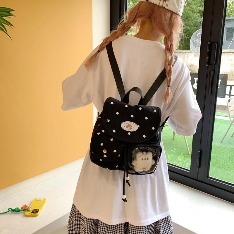 Schoolbag Polka Dot Backpack New Korean Niche Bag Cover Backpack Graduate Cute High-value Schoolbag Japanese Pain Bag