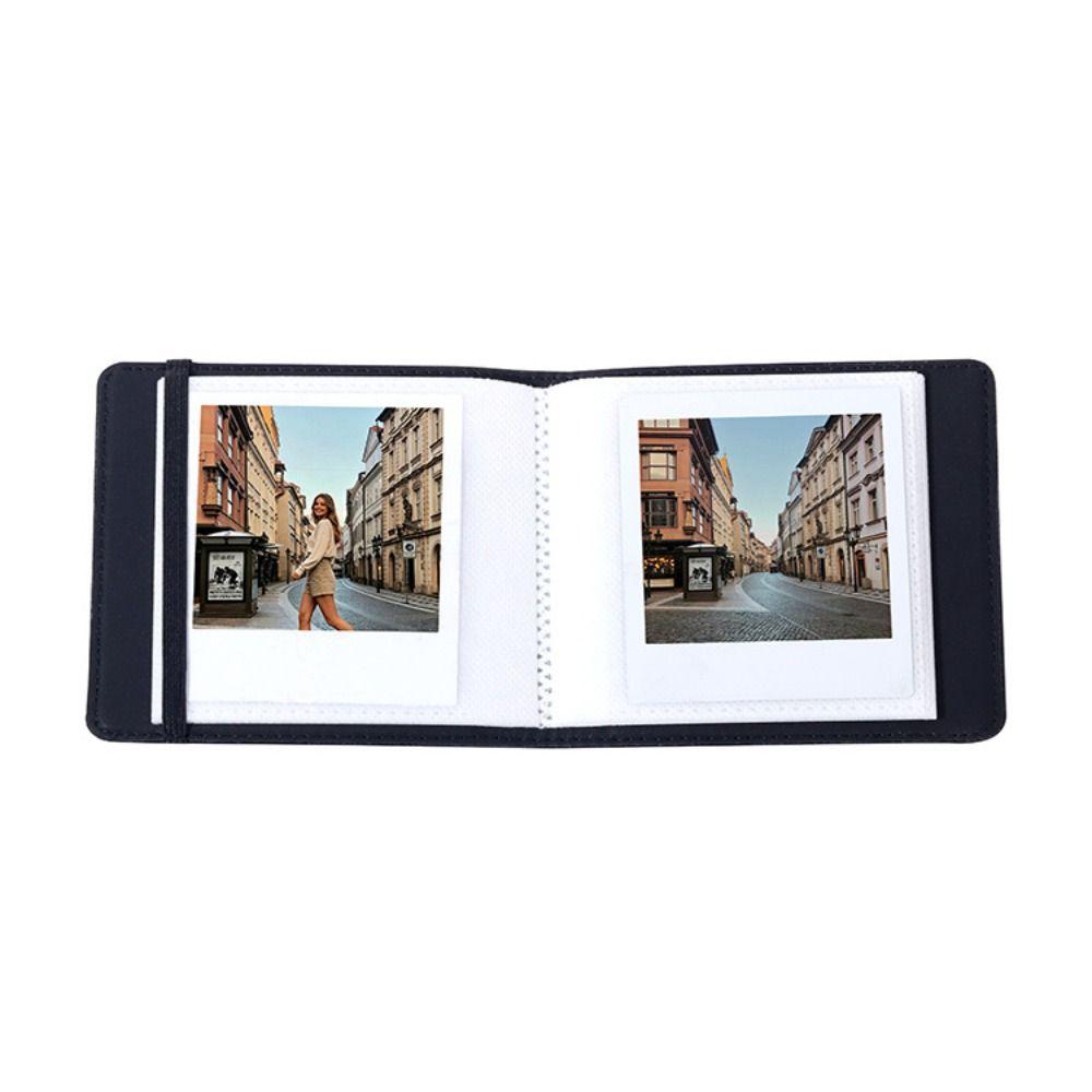 PU Leather 4 Inch Photo Album Memory Book for Fujifilm Instax Square SQ Photo Storage