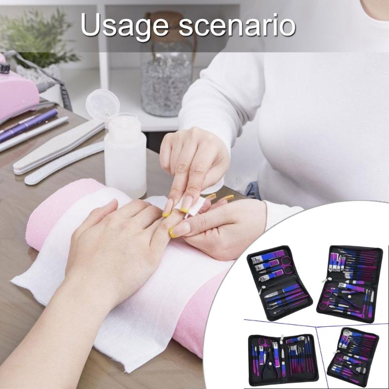 Manicure Set Nail Clippers Pedicure Kit 9/18/22/30 Stainless Steel Manicure Kit,Professional Grooming Set,Nail Care Tool