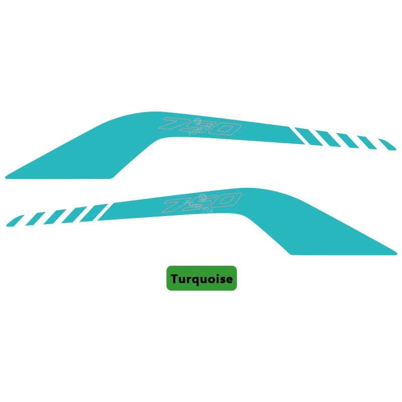 

POSFIRA Motorcycle Passenger Handle Sticker Vinyl Decals for Honda Integra 750 2012- 2013 2014 2015 2016 2017 Accessories Integra-Turquoise
