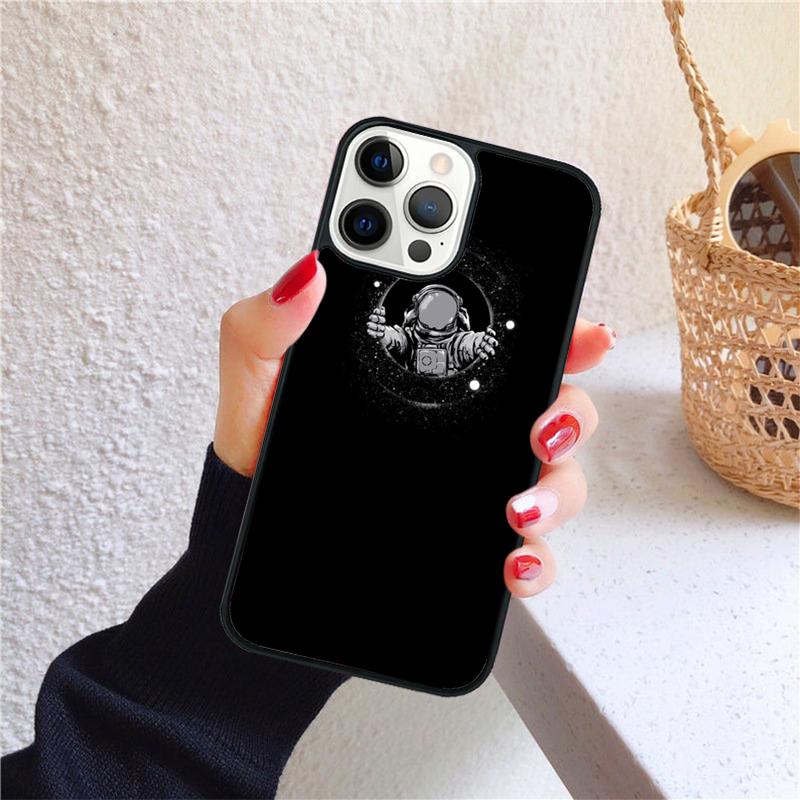 spaceman soft Phone Case Cover For iPhone 17 Air 16 15 14 12 13 Pro Max Plus coque Shell Fundas