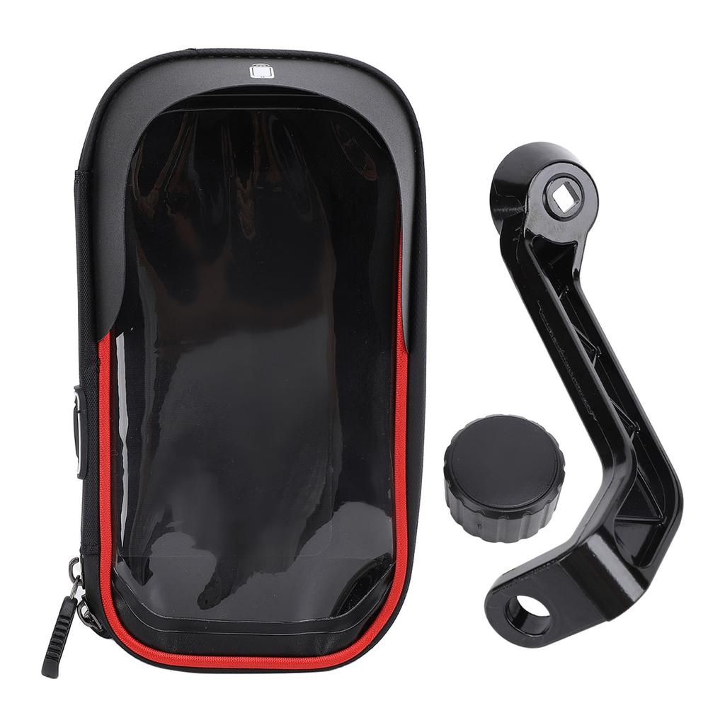Bike Phone Bag Water Resistant Touch Screen 360 degrees Rotatable Cycling Phone Pouch with Sunshade Double