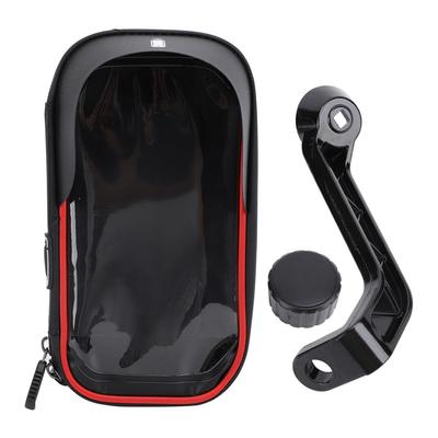 Bike Phone Bag Water Resistant Touch Screen 360 Degrees  Rotatable Cycling Phone Pouch with Sunshade Double